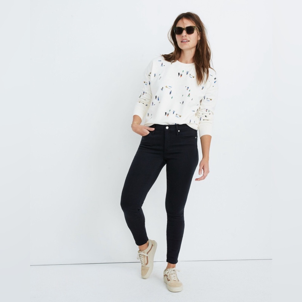 Madewell 9" High-Rise Skinny Jeans in Lunar Wash: